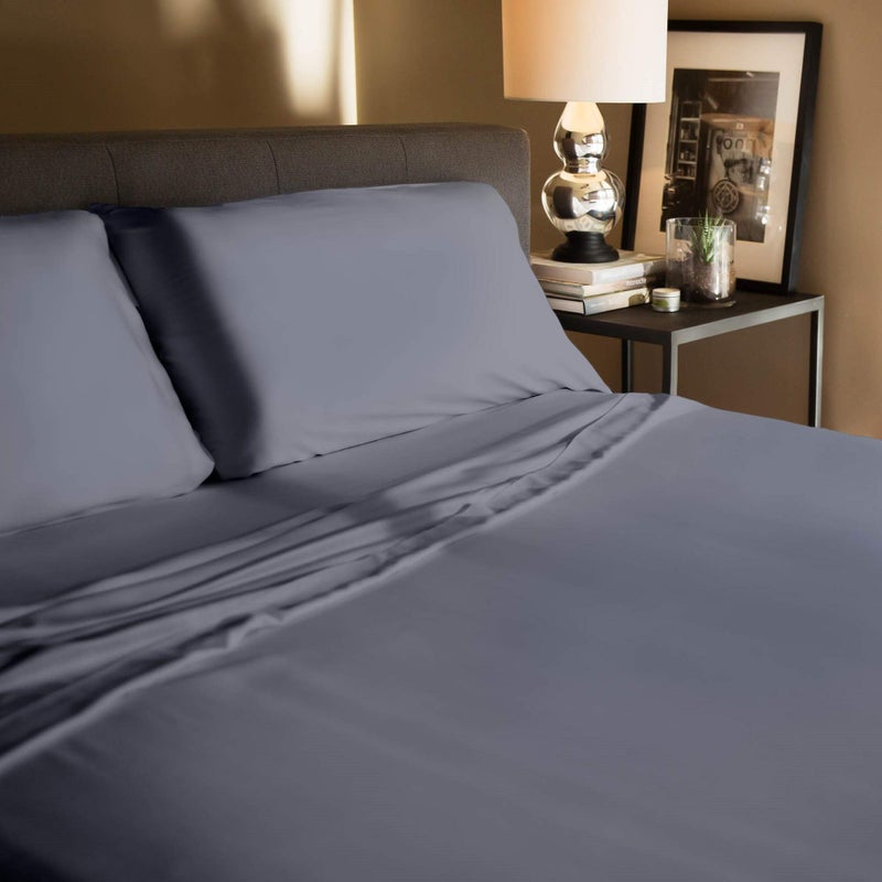 Malouf Soft and Eco Friendly Tencel Pillowcase-and-Sheet-Sets, Queen, Dusk - Image 2